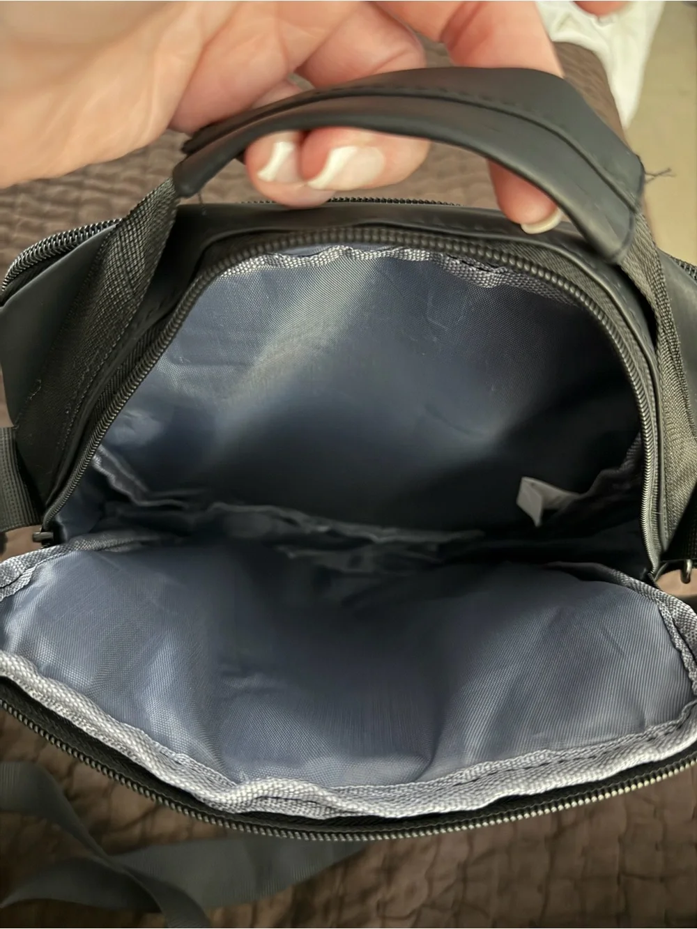 Duchamp Black Men's Messenger Crossbody Bag